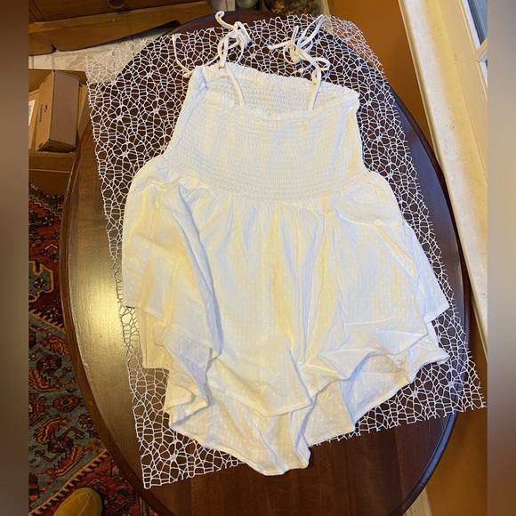 Anthropologie NWT Lillian smocked cover-up with removable straps. Sz small. - Picture 9 of 15